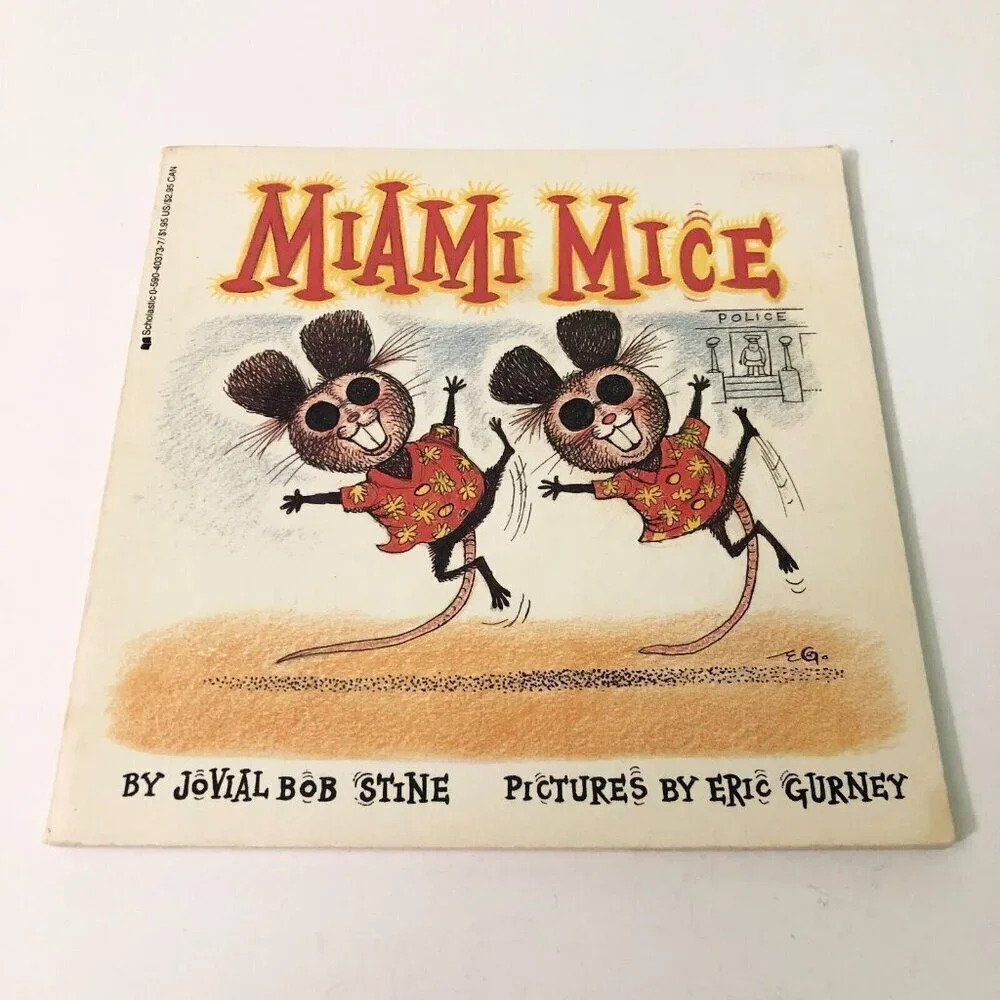 Vtg 1986 Miami Mice Jovial Bob Stine Childrens Book
